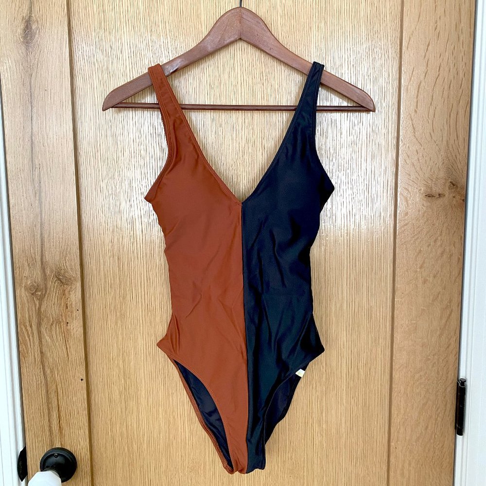 Summersalt The Split Backflip Swimsuit, Amber and Sea Urchin, Size 2